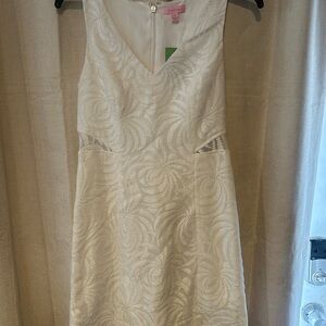 Lilly Pulitzer Cream Textured Mini Dress